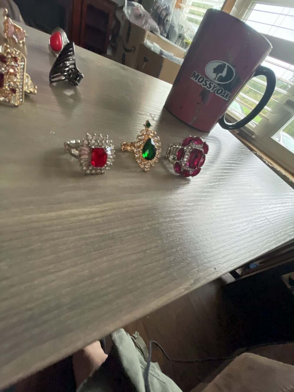 Paparazzi Rhinestone Statement Rings Assorted Lot Of 3 - Picture 3 of 5